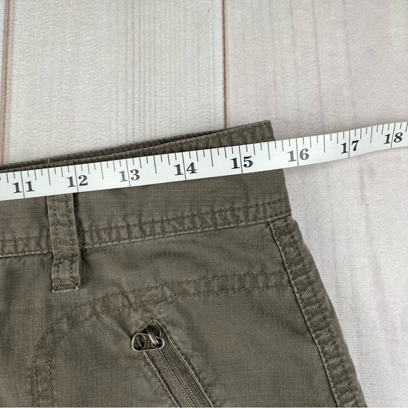 Columbia Straight Utility Cargo Skirt Womens 10 Green Khaki Outdoor Hiking Y2K - Picture 14 of 15